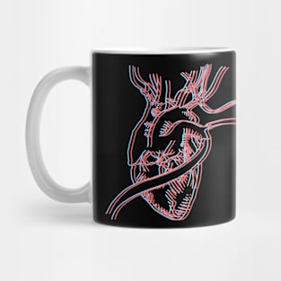 3D heart pocket tee Mug